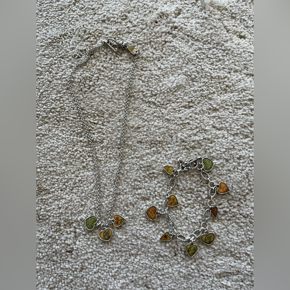 Brighton charms necklace and matching bracelet